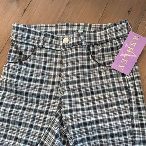 Ashley youth size 10, teal and black full seat breeches. NWT